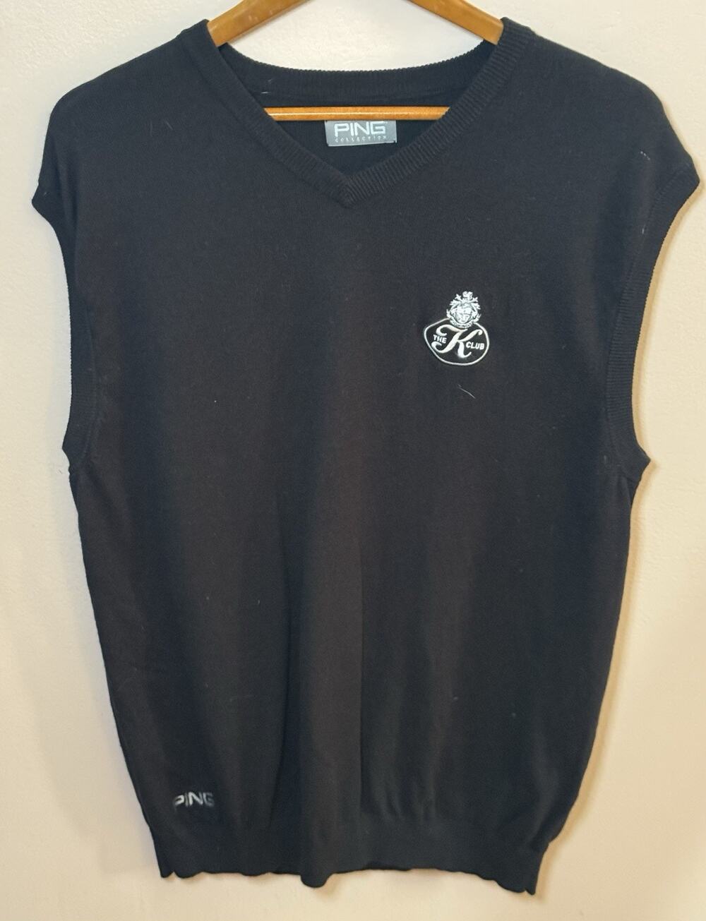 Vintage Ping Golf Sweater Vest XL “The K Club”